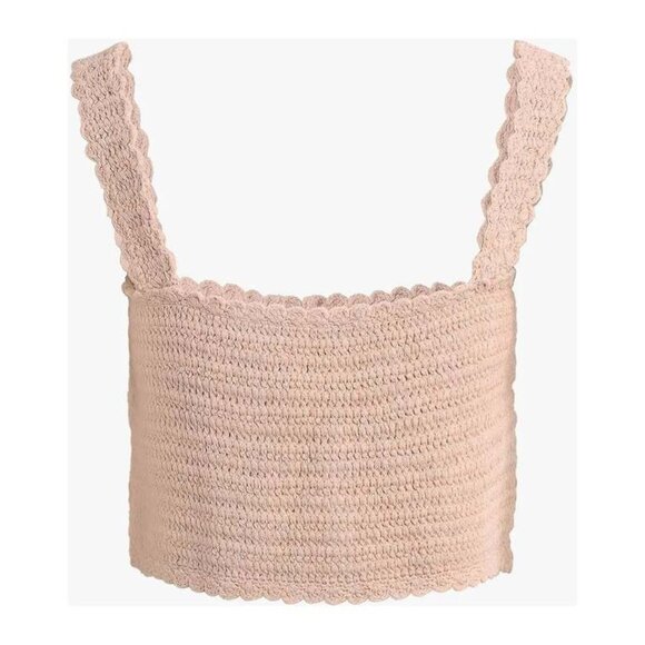 NWT Favorite Daughter The I'm Cute Crop Top in Daisy Crochet - Picture 7 of 9